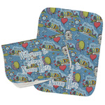 Welcome to School Burp Cloths - Fleece - Set of 2 w/ Name or Text