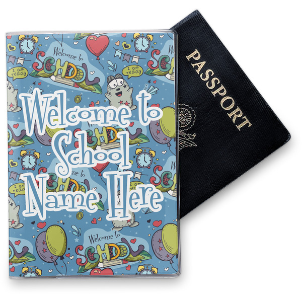 Custom Welcome to School Vinyl Passport Holder (Personalized)