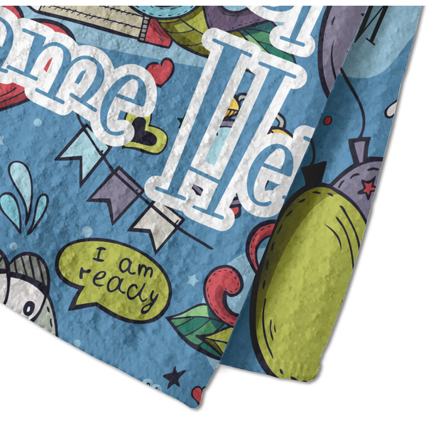 Welcome to School Waffle Weave Towel - Closeup of Material Image