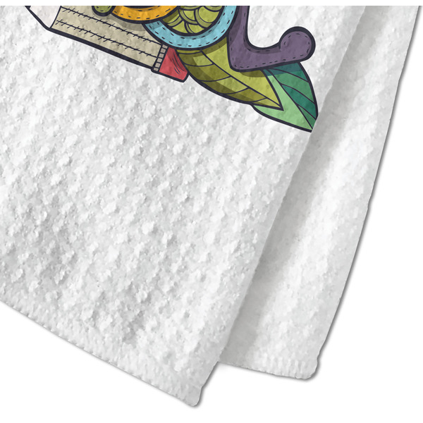 Welcome to School Waffle Weave Towel - Closeup of Material Image