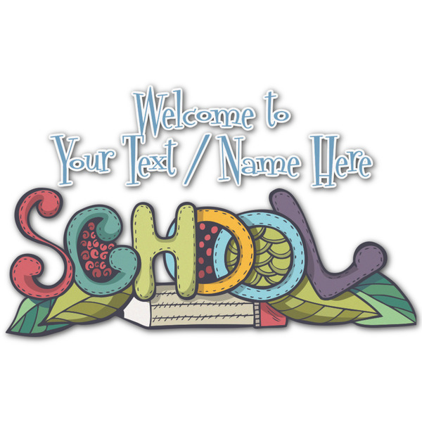 Custom Welcome to School Graphic Decal - Small (Personalized)