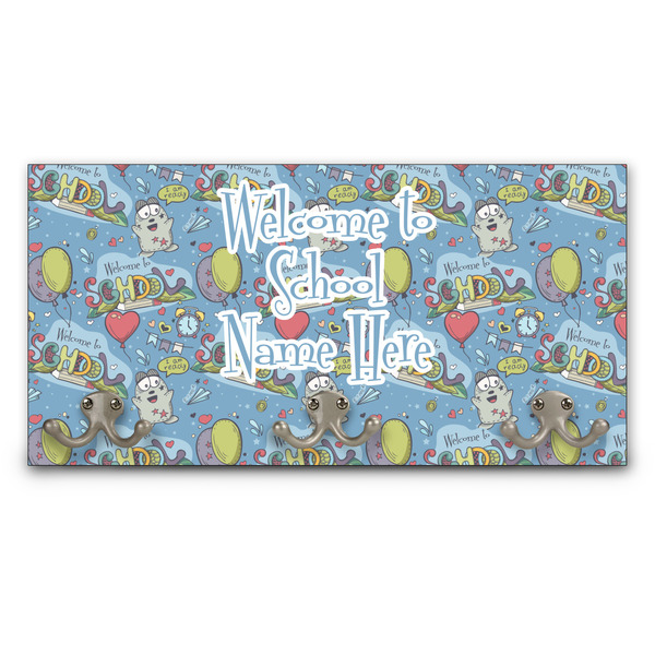 Custom Welcome to School Wall Mounted Coat Rack (Personalized)
