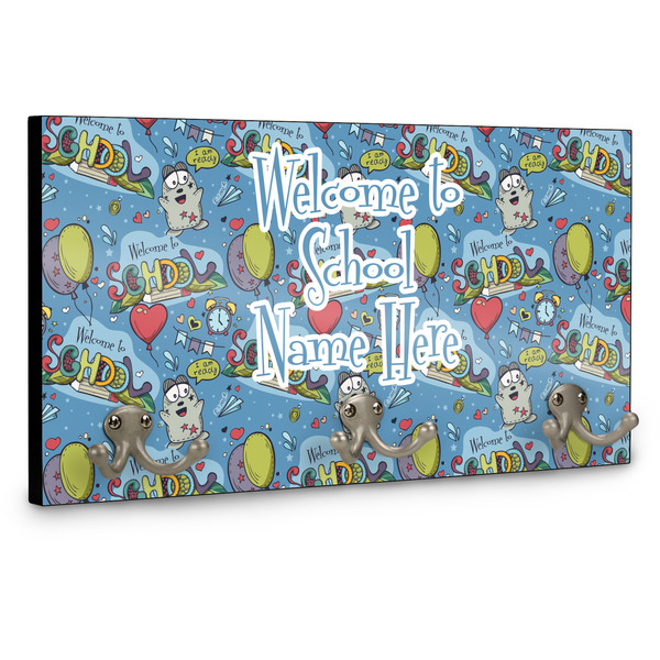 Welcome to School Wall Mounted Coat Hanger - Side View