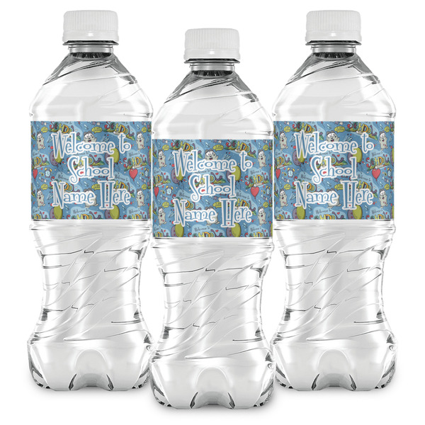 Welcome to School Water Bottle Labels - Front View