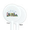 Welcome to School White Plastic 5.5" Stir Stick - Single Sided - Round - Front & Back