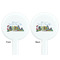 Welcome to School White Plastic 7" Stir Stick - Double Sided - Round - Front & Back