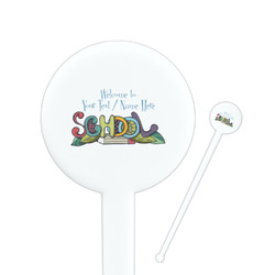 Welcome to School Round Plastic Stir Sticks (Personalized)