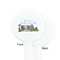 Welcome to School White Plastic 7" Stir Stick - Single Sided - Round - Front & Back
