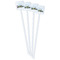 Welcome to School White Plastic Stir Stick - Single Sided - Square - Front