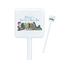 Welcome to School Square Plastic Stir Sticks (Personalized)