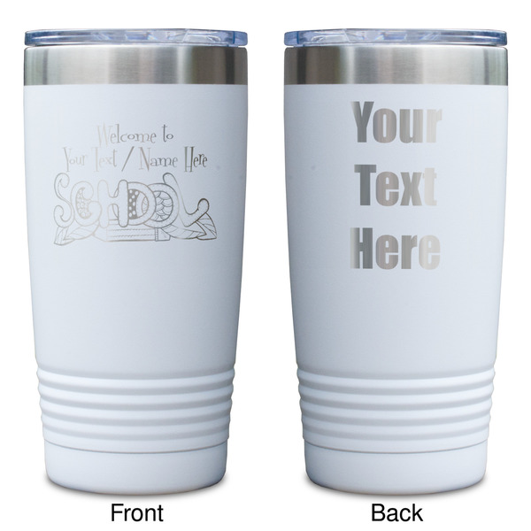 Welcome to School White Polar Camel Tumbler - 20oz - Double Sided - Approval