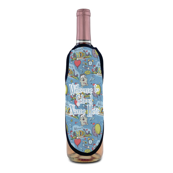 Welcome to School Wine Bottle Apron - IN CONTEXT
