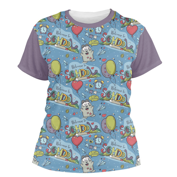 Custom Welcome to School Women's Crew T-Shirt - 2X Large