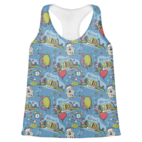 Custom Welcome to School Womens Racerback Tank Top