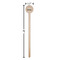 Welcome to School Wooden 6" Stir Stick - Round - Dimensions