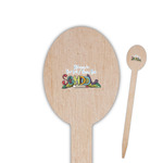 Welcome to School Oval Wooden Food Picks (Personalized)