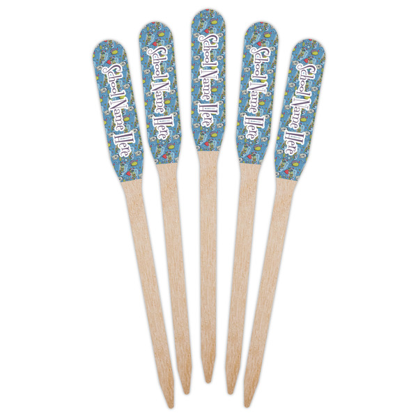 Welcome to School Wooden Food Pick - Paddle - Fan View