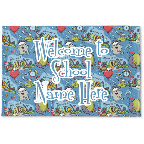 Custom Welcome to School Woven Mat (Personalized)