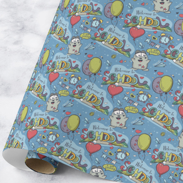 Custom Welcome to School Wrapping Paper Roll - Large - Matte