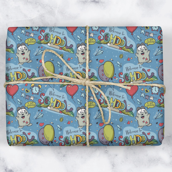 Welcome to School Wrapping Paper Roll - Matte - Wrapped Box