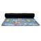 Welcome to School Yoga Mat Rolled up Black Rubber Backing