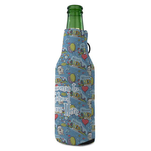 Welcome to School Zipper Bottle Cooler - ANGLE (bottle)