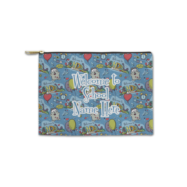 Custom Welcome to School Zipper Pouch - Small - 8.5"x6" (Personalized)