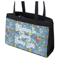 Welcome to School Zippered Everyday Tote w/ Name or Text