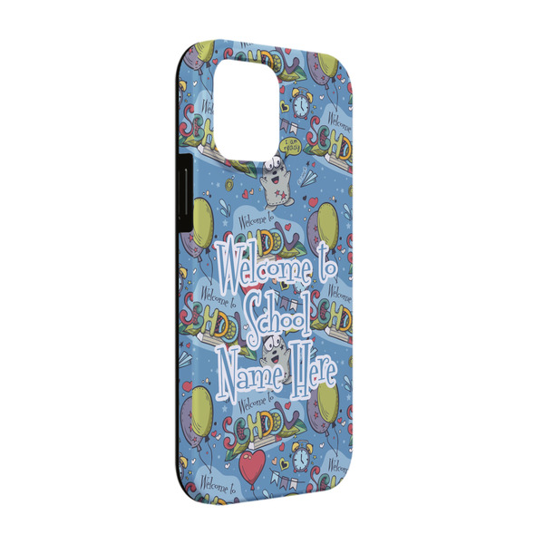 Custom Welcome to School iPhone Case - Rubber Lined - iPhone 13 (Personalized)