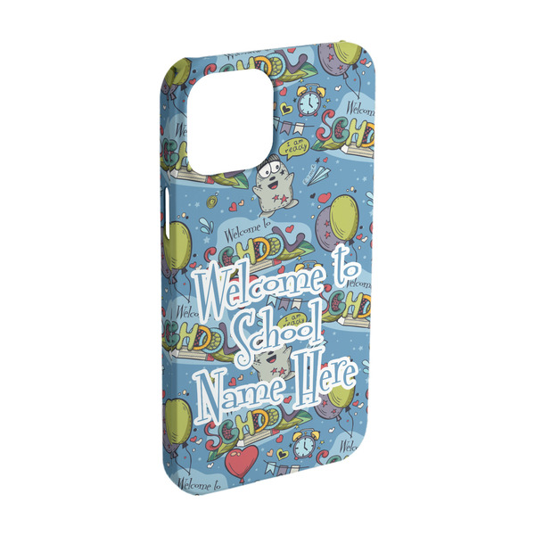 Custom Welcome to School iPhone Case - Plastic - iPhone 15 Pro (Personalized)
