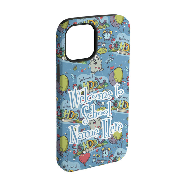 Custom Welcome to School iPhone Case - Rubber Lined - iPhone 15 Pro (Personalized)