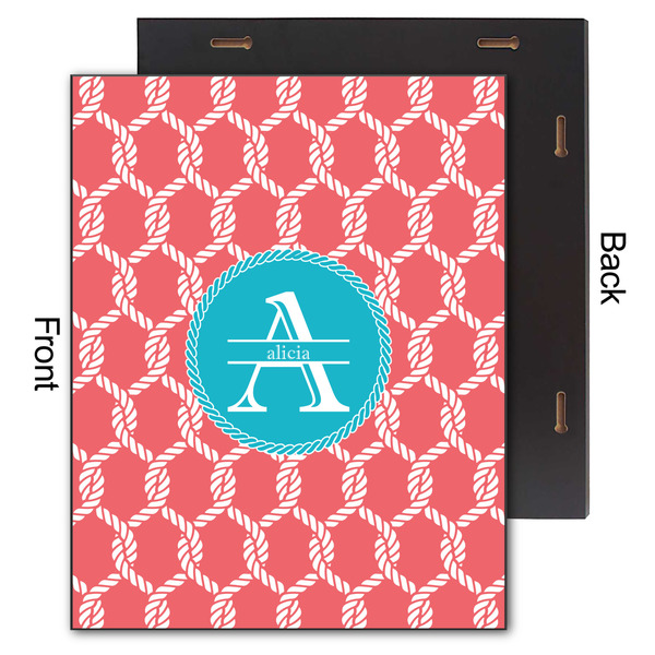 Linked Rope 11x14 Wood Print - Front & Back View