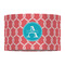 Linked Rope 12" Drum Lampshade - FRONT (Fabric)