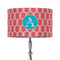 Linked Rope 12" Drum Lampshade - ON STAND (Fabric)