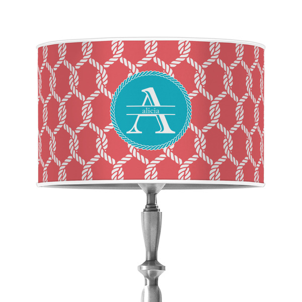 Custom Linked Rope 12" Drum Lamp Shade - Poly-film (Personalized)