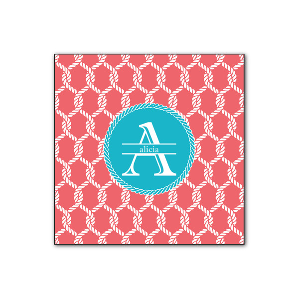 Custom Linked Rope Wood Print - 12x12 (Personalized)