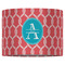 Linked Rope 16" Drum Lampshade - FRONT (Fabric)