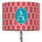 Linked Rope 16" Drum Lampshade - ON STAND (Fabric)