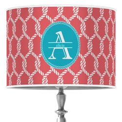 Linked Rope 16" Drum Lamp Shade - Poly-film (Personalized)