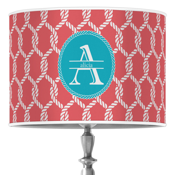 Custom Linked Rope 16" Drum Lamp Shade - Poly-film (Personalized)
