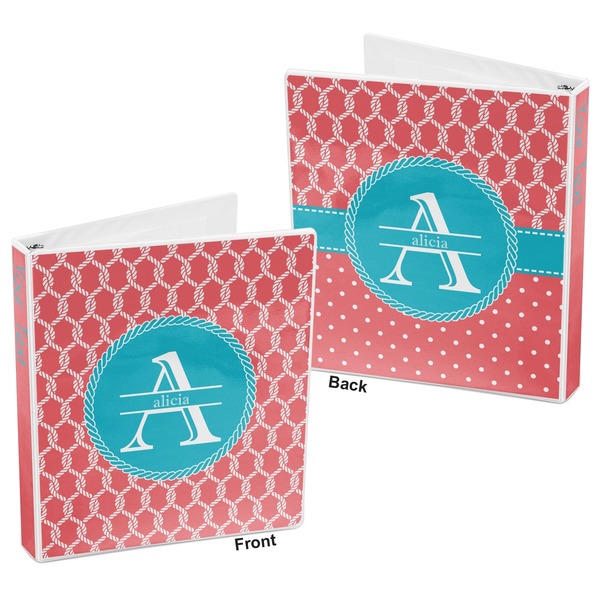 Linked Rope 3-Ring Binder Front and Back