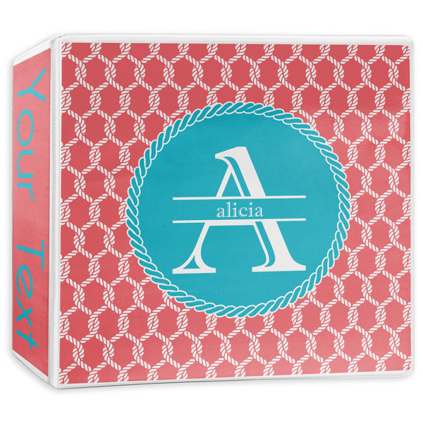 Custom Linked Rope 3-Ring Binder - 3 inch (Personalized)