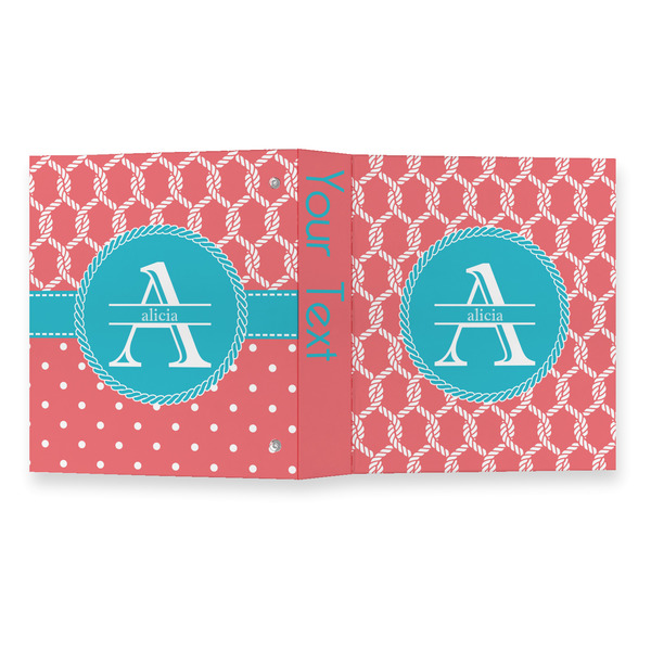 Linked Rope 3 Ring Binders - Full Wrap - 1" - OPEN OUTSIDE