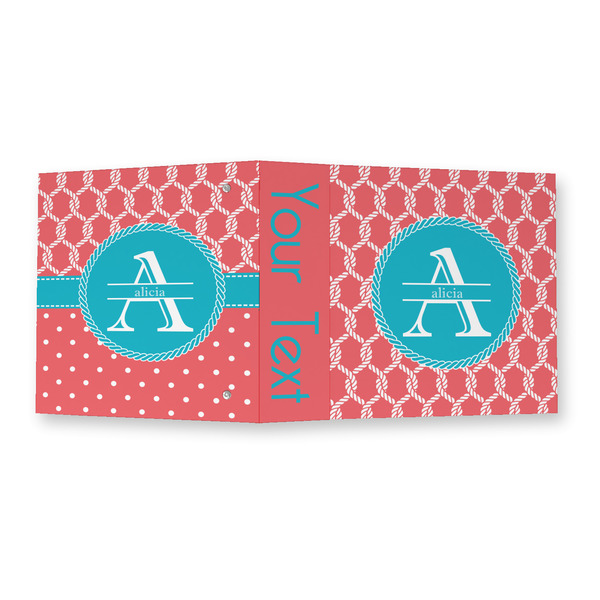 Linked Rope 3 Ring Binders - Full Wrap - 2" - OPEN OUTSIDE