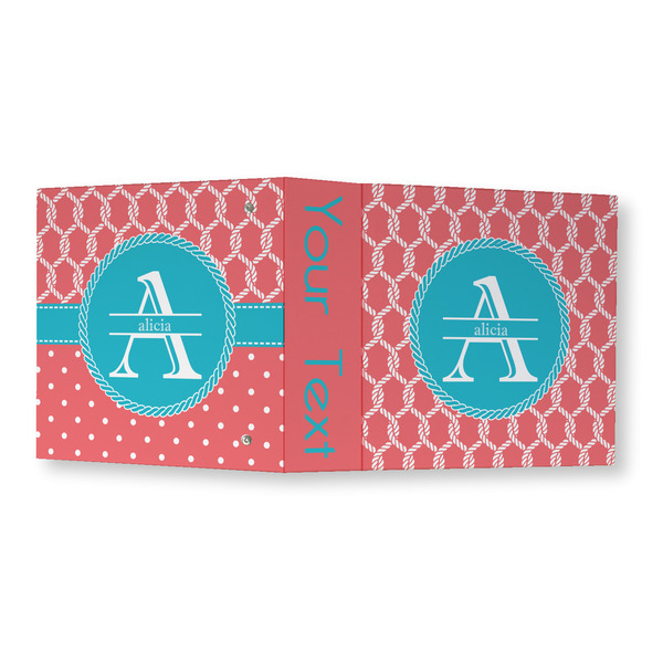 Linked Rope 3 Ring Binders - Full Wrap - 3" - OPEN OUTSIDE