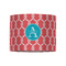 Linked Rope 8" Drum Lampshade - FRONT (Fabric)