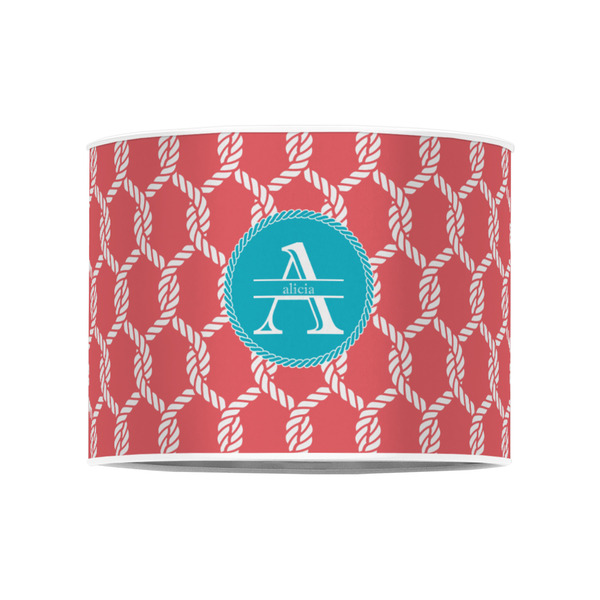 Linked Rope 8" Drum Lampshade - FRONT (Poly Film)