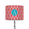 Linked Rope 8" Drum Lampshade - ON STAND (Fabric)