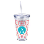 Linked Rope 16oz Double Wall Acrylic Tumbler with Lid & Straw - Full Print (Personalized)