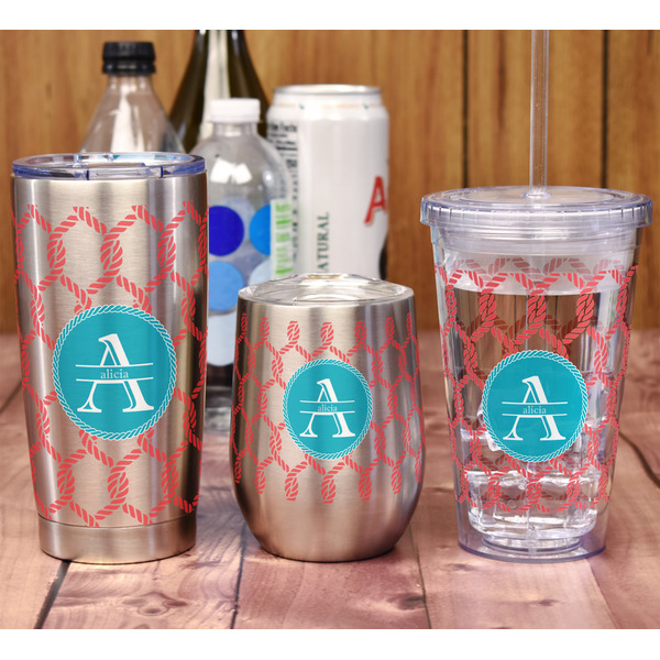 Linked Rope Acrylic Tumbler - Full Print - In Context